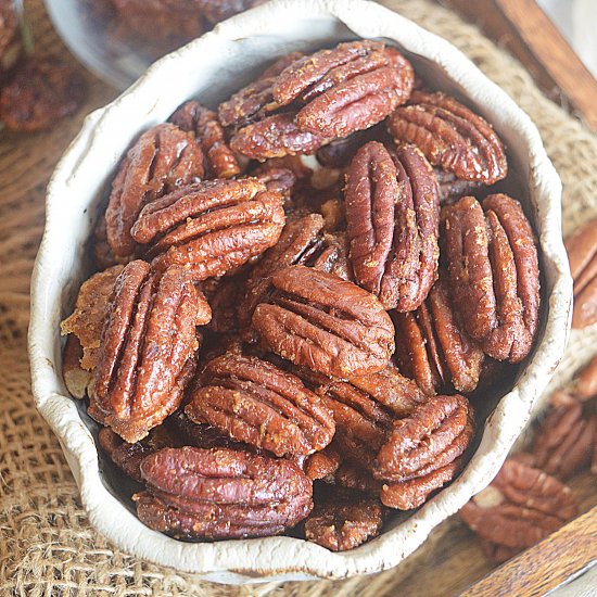 Cinnamon Glazed Pecans