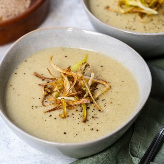 Vegan Leek and Potato Soup