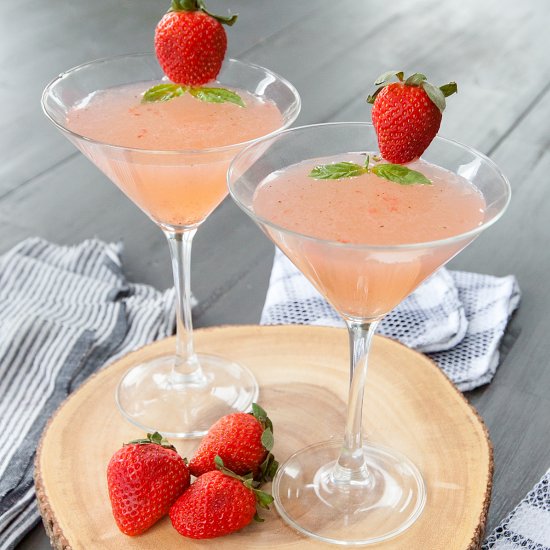 Strawberry Basil Martini