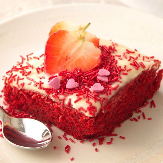 Valentine’s Day Red Velvet Cake