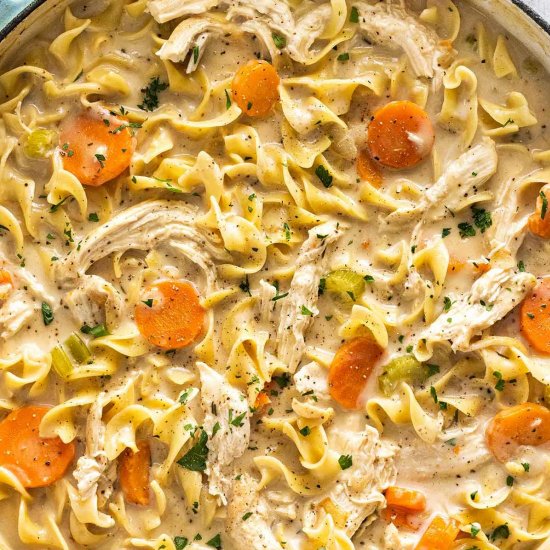 Creamy Chicken Noodle Soup