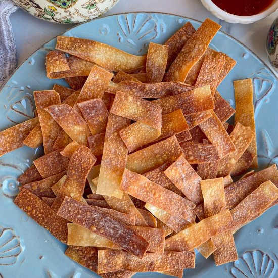 Air Fryer Wonton Chips