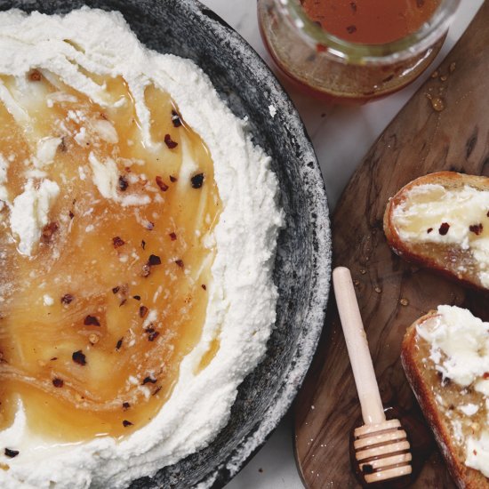 Whipped Feta with Hot Honey