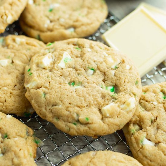 White Chocolate Peppermint Cookies