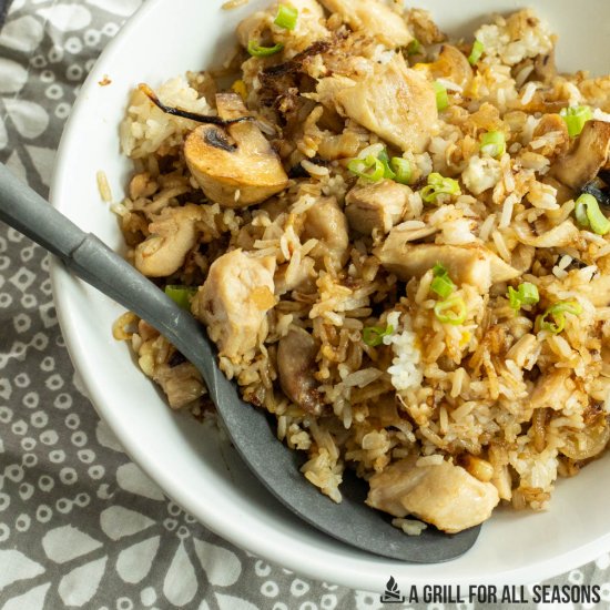 Blackstone Chicken Fried Rice