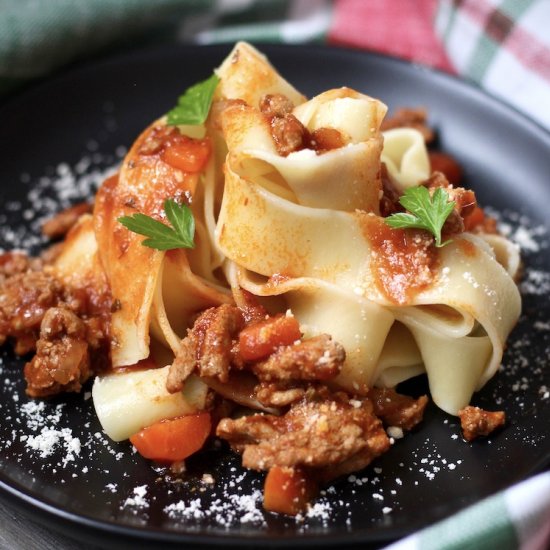 Turkey Bolognese with Jar Sauce