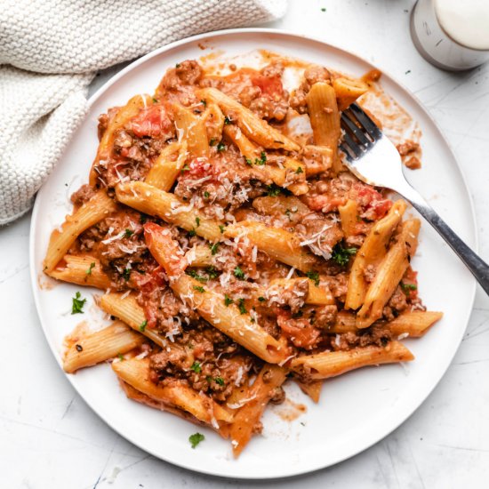 Instant Pot Ground Beef Pasta