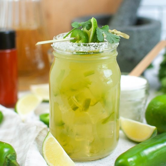 Spicy jalapeno margarita