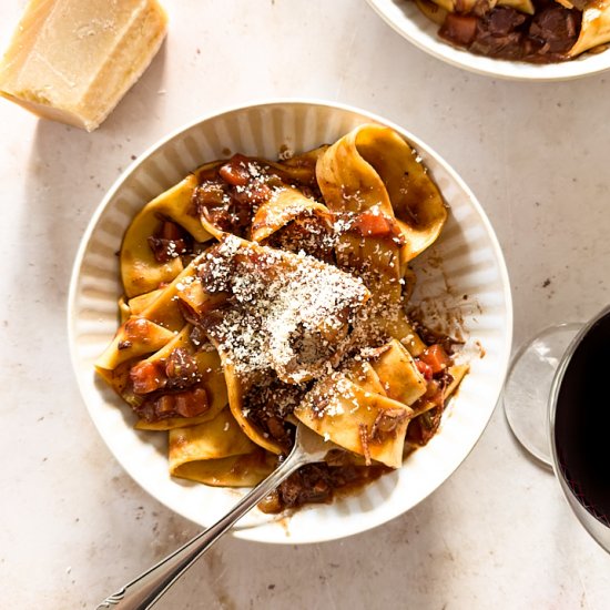 Slow Cooked Lamb Ragu