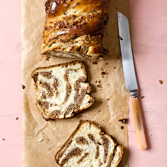 Hazelnut Babka with Sourdough