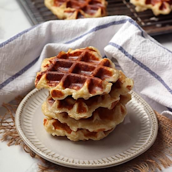 Honey Cruller Waffles