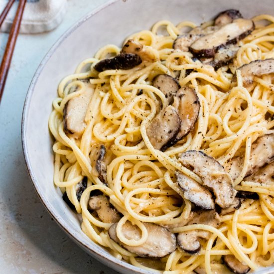 Miso Butter Mushroom Pasta