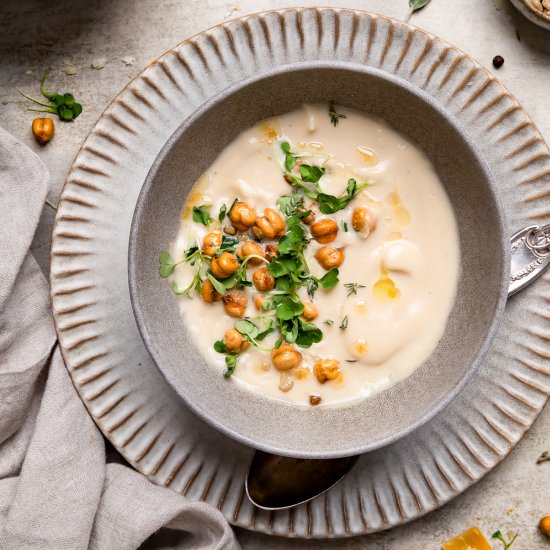 Creamy Roasted Cauliflower Soup