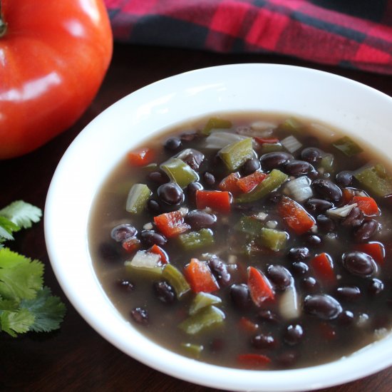 5-Ingredient Black Bean Soup