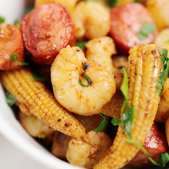 sheet pan shrimp boil