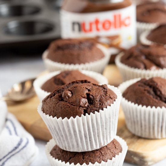 Chocolate Nutella Muffins