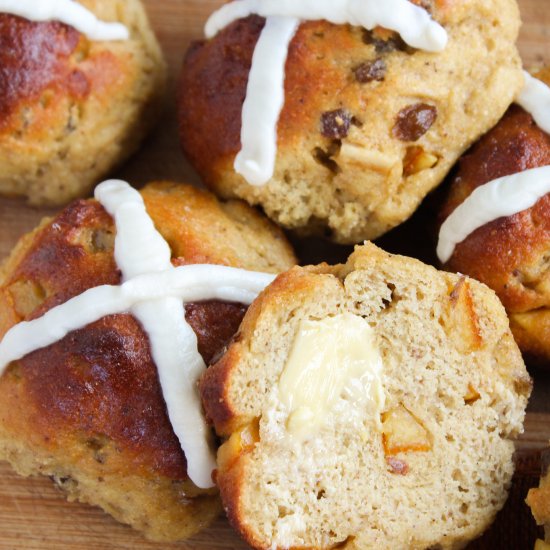 Keto Hot Cross Buns with Yeast