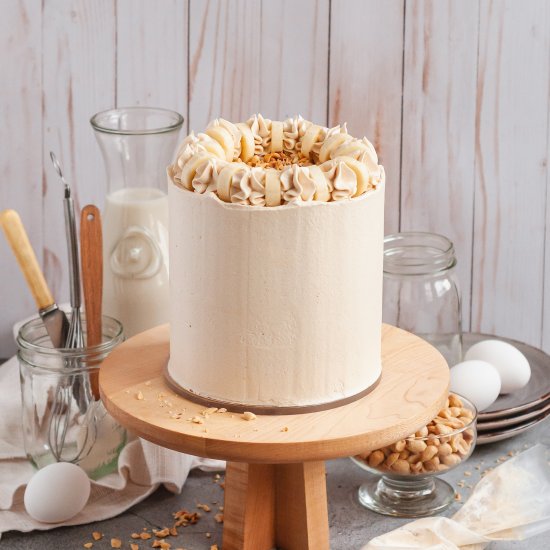 Banana Peanut Butter Cake