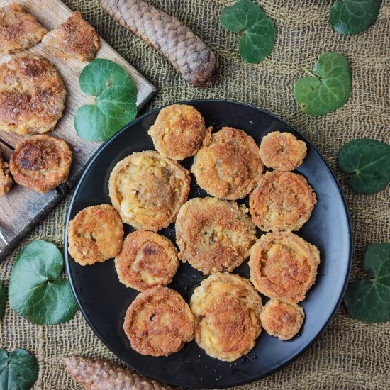 Breaded saffron milk caps