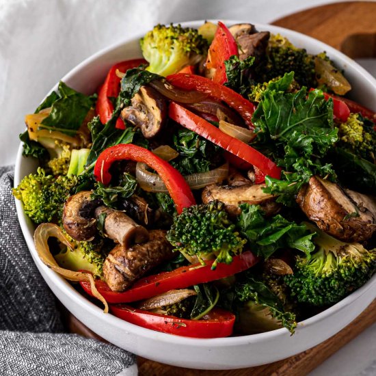 Easy Oil-Free Sautéed Vegetables