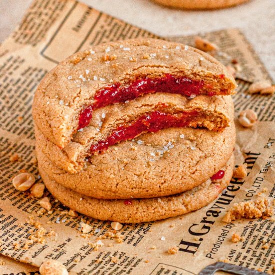 Peanut Butter & Jelly Cookies