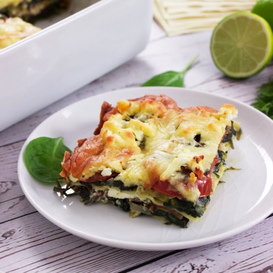 Spinach Lasagna with Lime