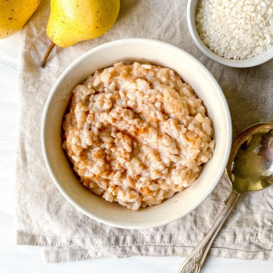 Oat Milk Rice Pudding