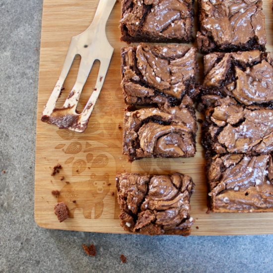 Fudgy Nutella Brownies