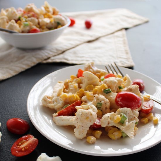 Cauliflower Salad with Corn