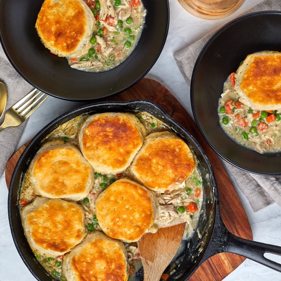 Cast Iron Skillet Chicken Pot Pie