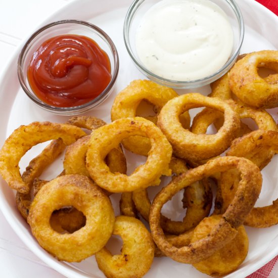 Frozen Onion Rings in the Air Fryer