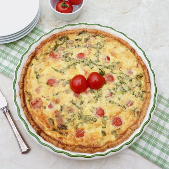 Tomato Basil Quiche