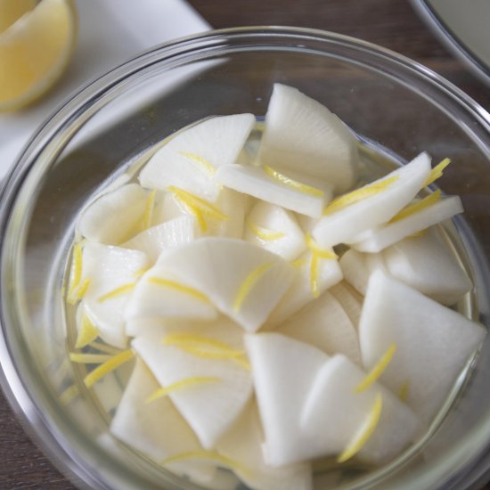 Japanese pickled daikon