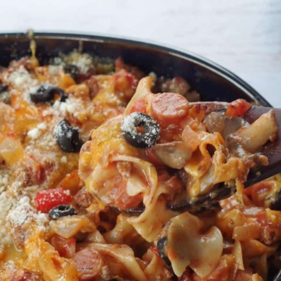 Healthy Pizza Casserole