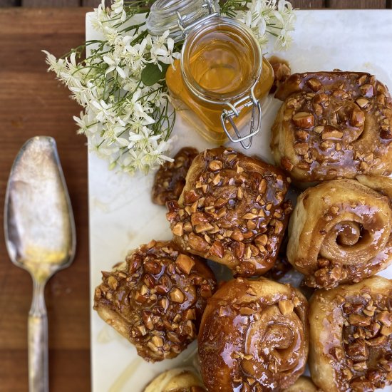 Honey Caramel Sticky Buns