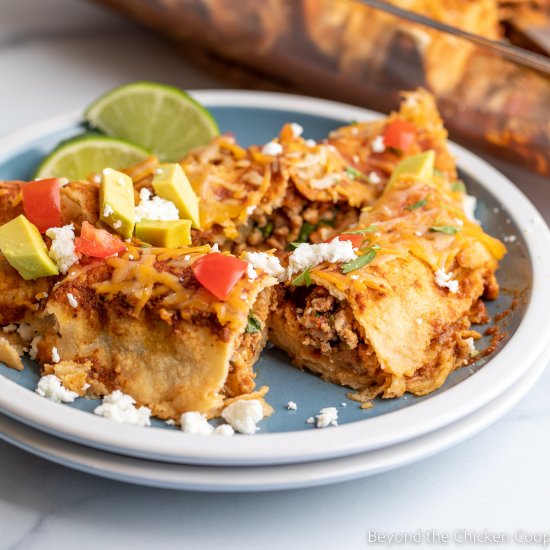 Ground Turkey Enchiladas