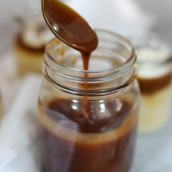 Salted Bourbon Caramel Sauce