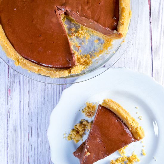 Chocolate Pie (With Cookie Crust)