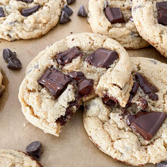 Eggless Chocolate Chip Cookies