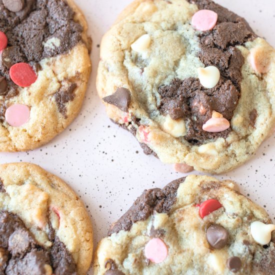 Double Chocolate Marble Cookies