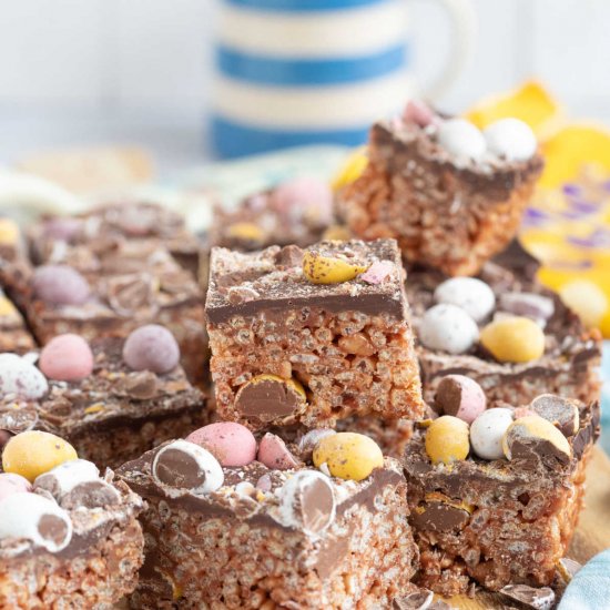 Mini Egg Rice Krispie Squares