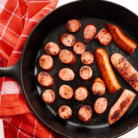 Perfectly Cooked Kielbasa