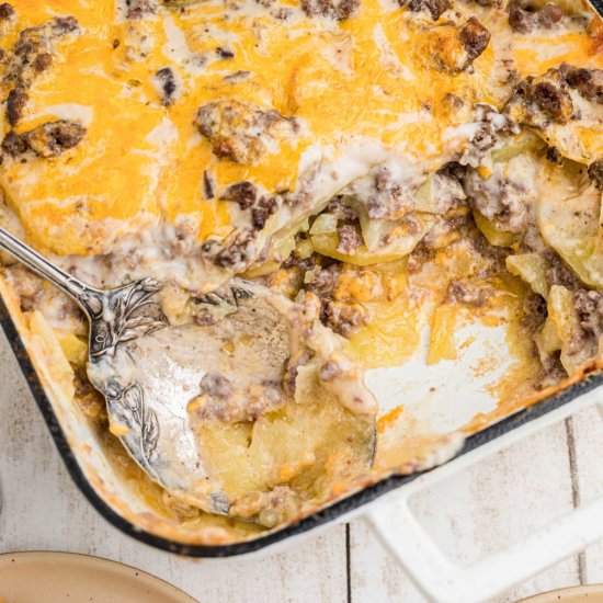 Hamburger Potato Casserole