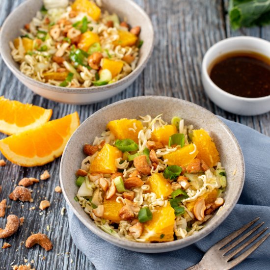 Crunchy Slaw with Cashews & Oranges