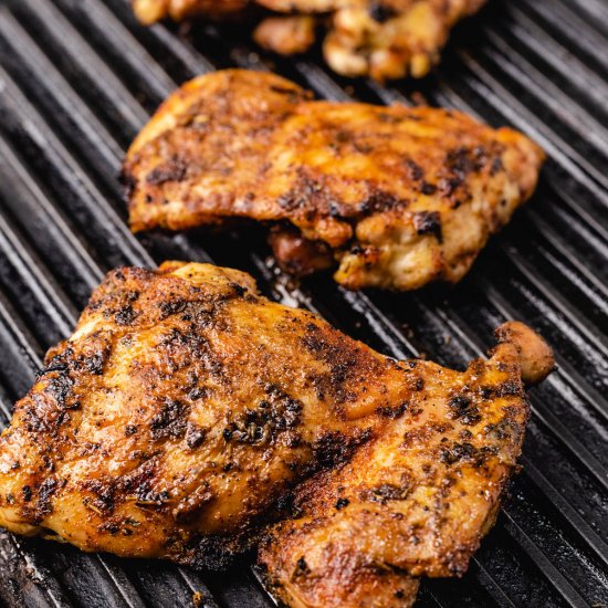 Grilled Boneless Chicken Thighs