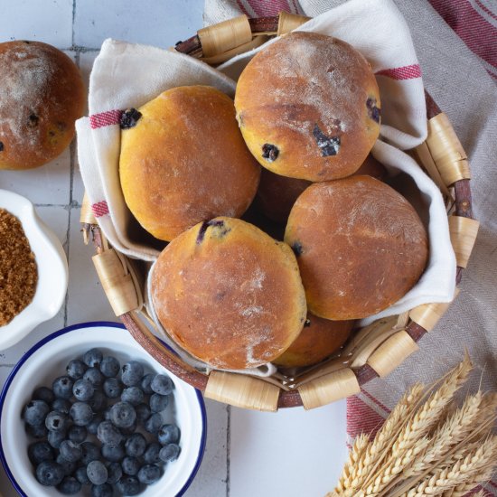 PANECILLOS DE CALABAZA Y ARÁNDANOS