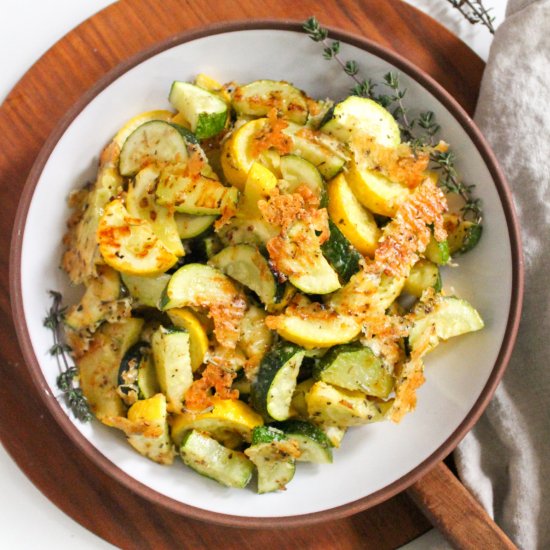 Oven Roasted Zucchini & Squash