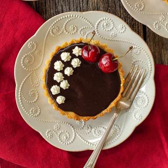 Chocolate Cherry Tartlets