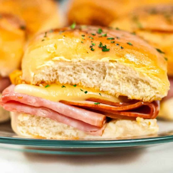 Easy Ham And Cheese Sliders