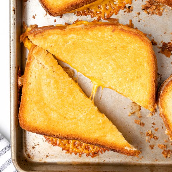 Sheet Pan Oven Grilled Cheese